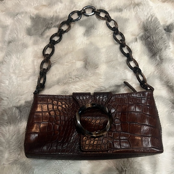 Beautiful leather Adrienne Vittadini shoulder bag - Picture 1 of 8
